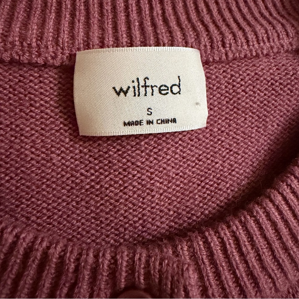 Cropped Button-Front Sweater Cardigan - Pink Mauve - Picture 3 of 6
